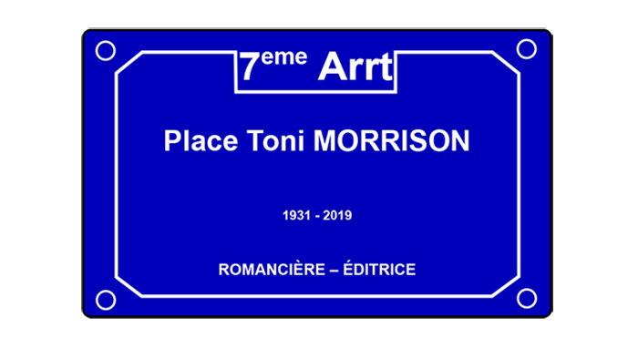 Plaque Toni Morrison