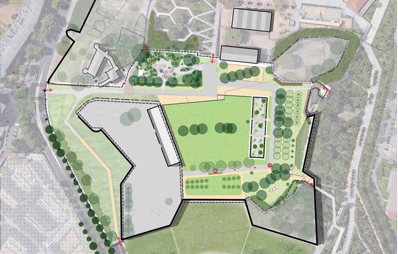 Plan du parc Blandan - 1 